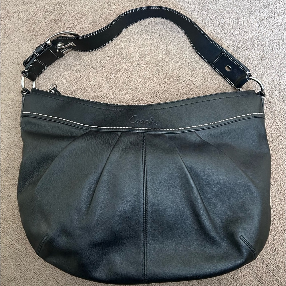 Coach Black Leather Hobo Bag - Picture 2 of 3